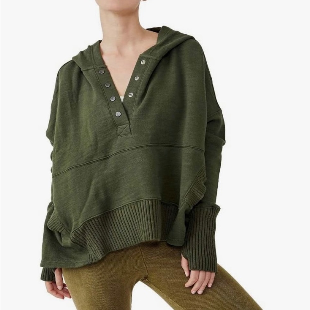 Free People Women’s Solid Honey Dove Pullover